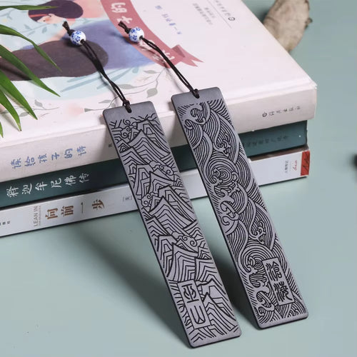 Premium Wooden Bookmark Set
